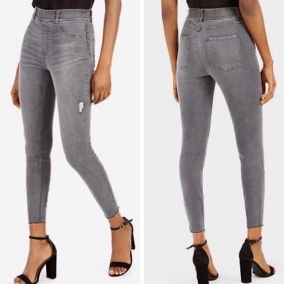 spanx gray jeans